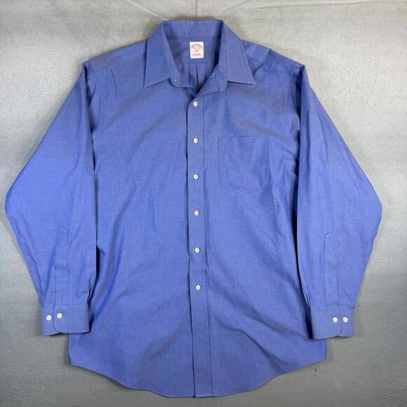 Brooks Brothers Other - Brooks Brothers Dress Shirt Mens 16.5-4/5 Blue Original Fit Non Iron Button Up